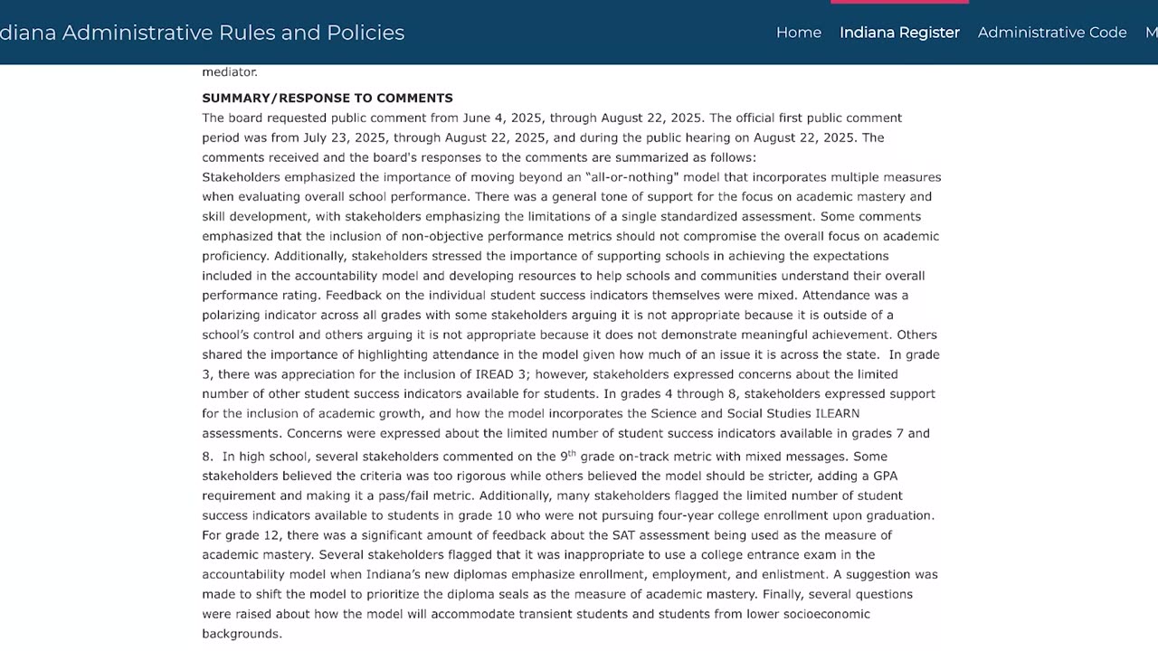 Indiana School Accountability System: Critical Analysis