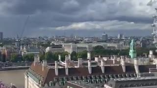Over looking at Westminster Bridge today..