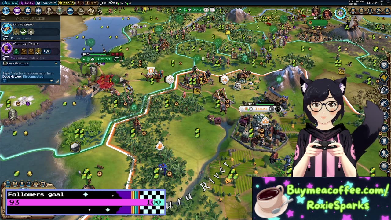 Playing Civilization VI and trying to conquer the world!!!!