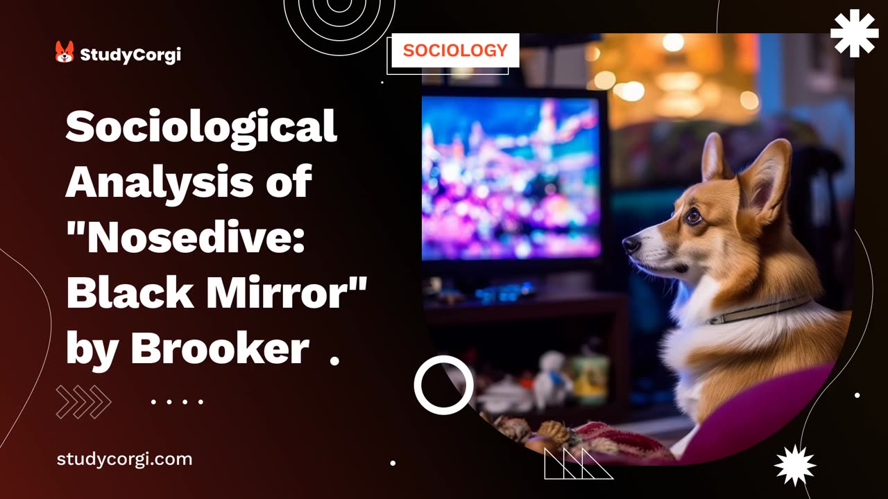 Sociological Analysis of "Nosedive: Black Mirror" by Brooker - Essay Example