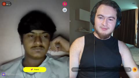 Indian Trying not to laugh on that - Monkey App - Borz Noxus Livestream