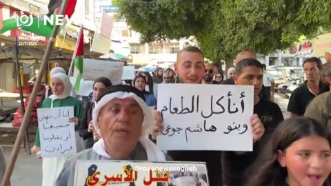 Mothers from Jenin demand an end to starvation in Gaza