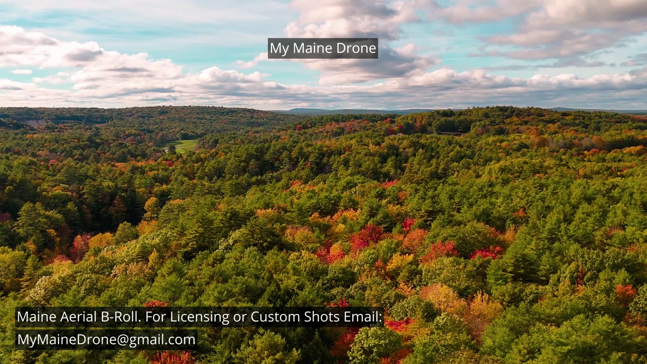 Maine B-Roll (No Sound) Fall Foliage in Gray, Maine Video 6