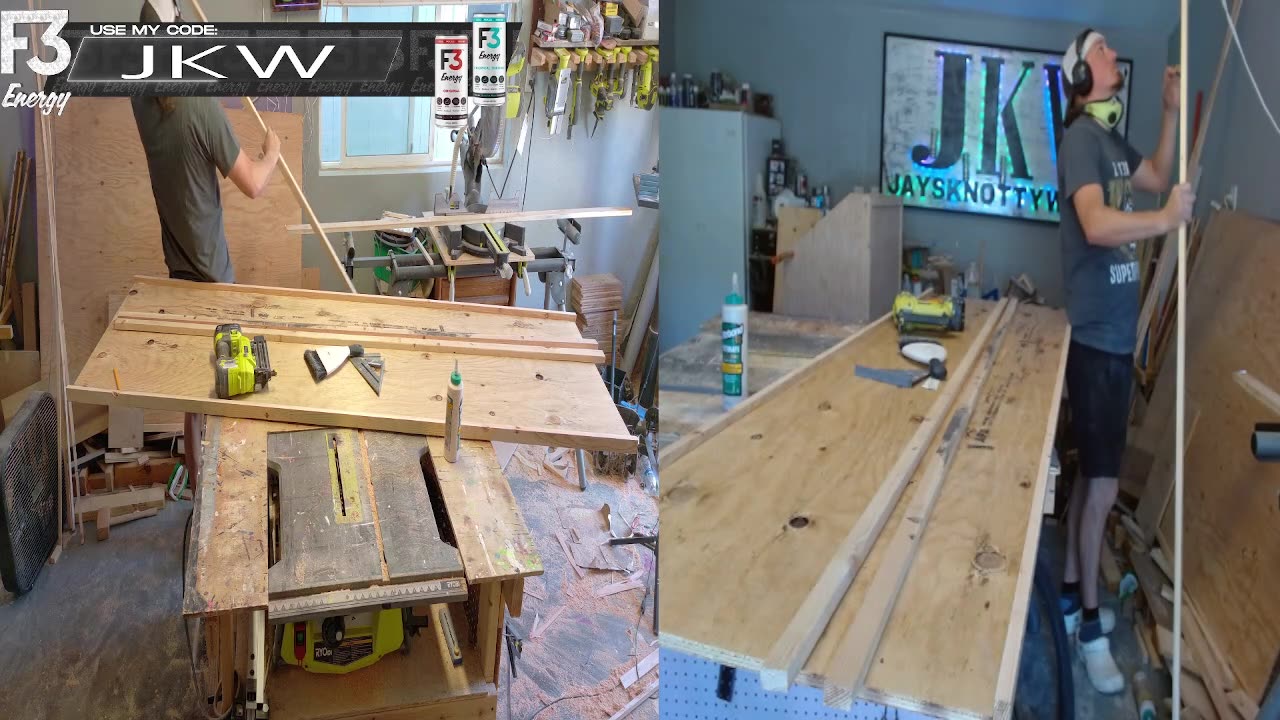 Time to be productive. Top shelf, stain, turn table... toppers oh MY!