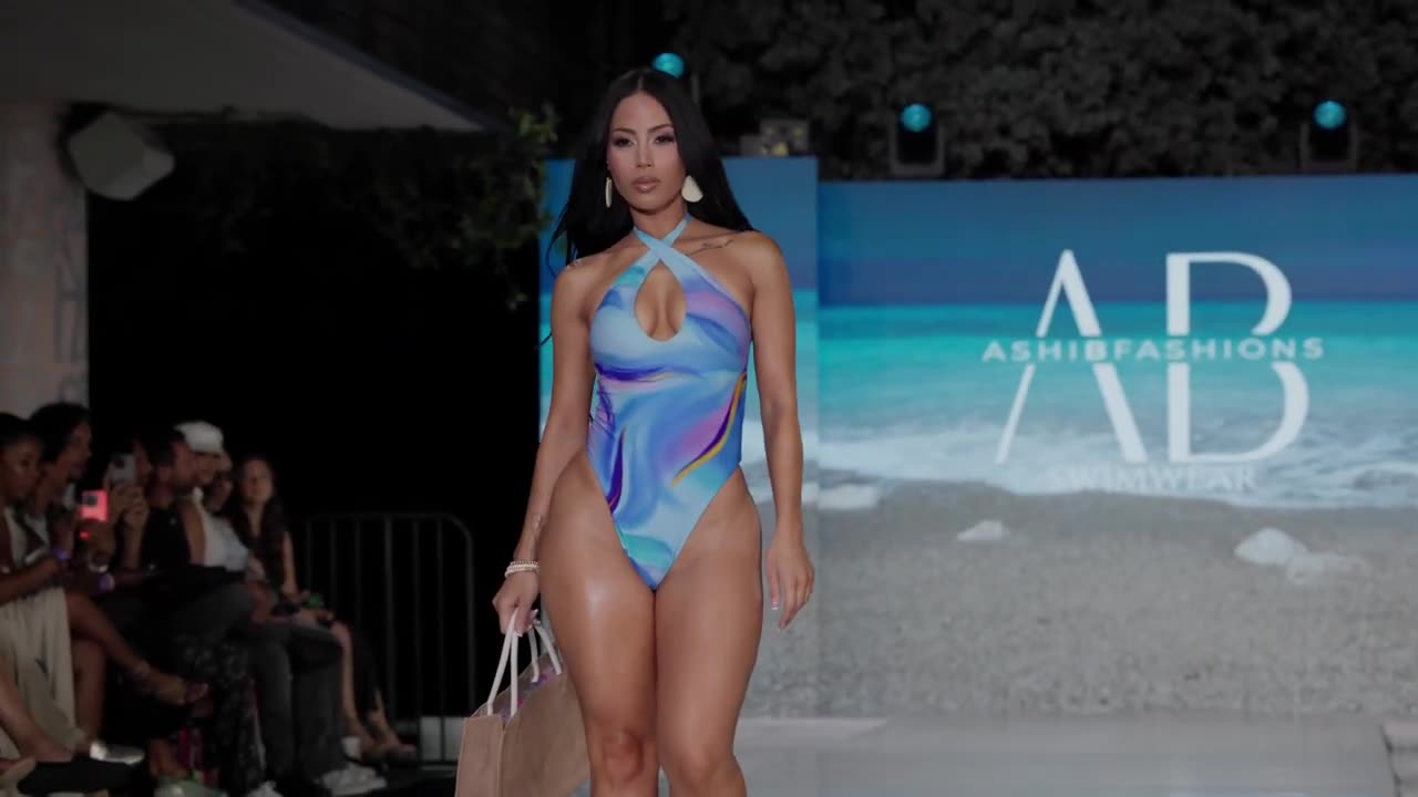 BE READY FOR THIS! 🔥 4K Slow-Mo | Ashi B Fashions Swimwear 2024 @ Miami Swim Week - The Shows