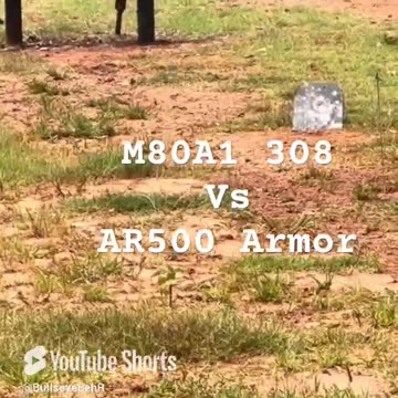 M80A1 308 vs AR500 Armor