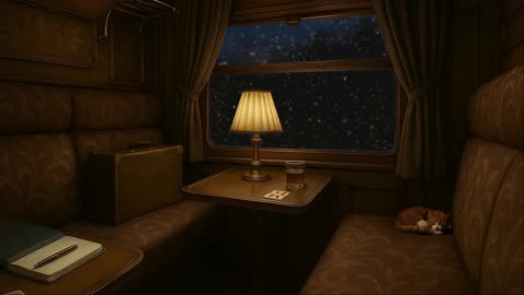 Mystery Train Journey on a Rainy Night 🚂✨ Cozy Orient Express Ambience for Sleep, Study & Relax