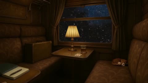 Mystery Train Journey on a Rainy Night 🚂✨ Cozy Orient Express Ambience for Sleep, Study & Relax