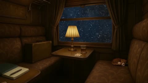 Mystery Train Journey on a Rainy Night 🚂✨ Cozy Orient Express Ambience for Sleep, Study & Relax