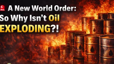 🛢️🌍🔥 A New World Order: So Why Isn't Oil EXPLODING?!