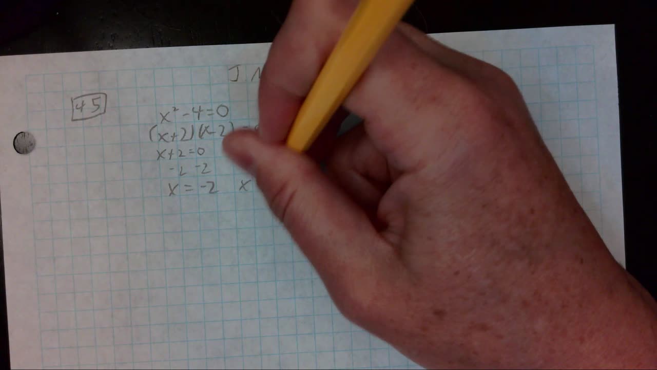Saxon Algebra 2 Lesson 45 (a)