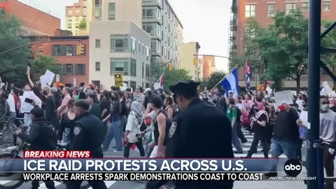Mass protests spread across the U.S. in response to ICE raids