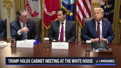 Trump holds Cabinet meeting