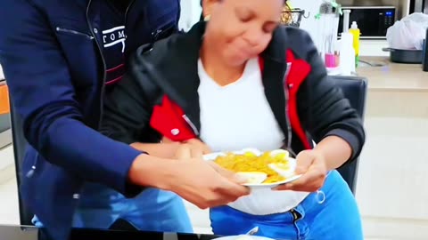 She played herself...watch till the end