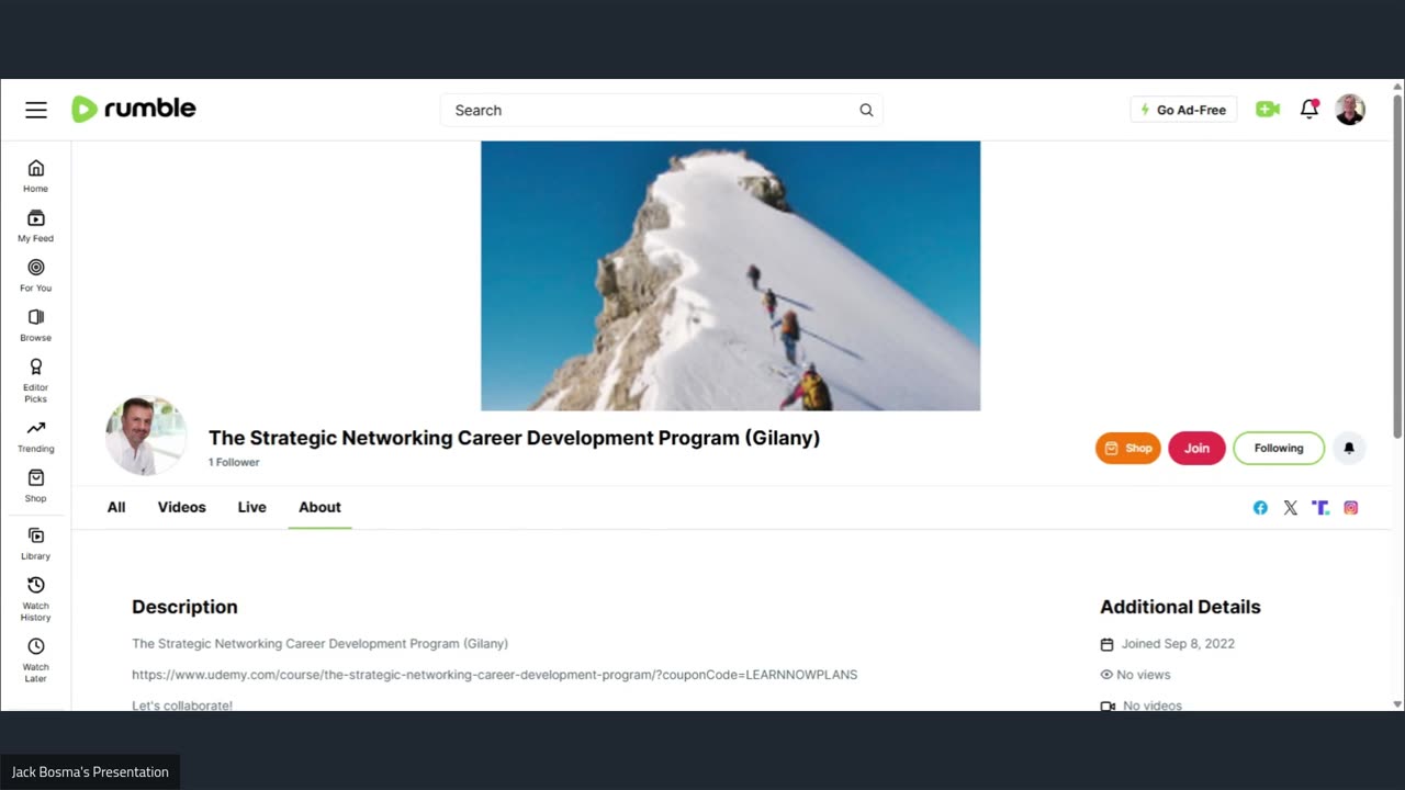 The Strategic Networking Career Development Program (Gilany)