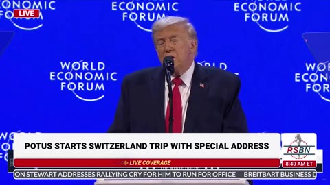 WATCH: President Trump Details the Record-Breaking Success of the U.S. to The W.E.F. - 01/21/26