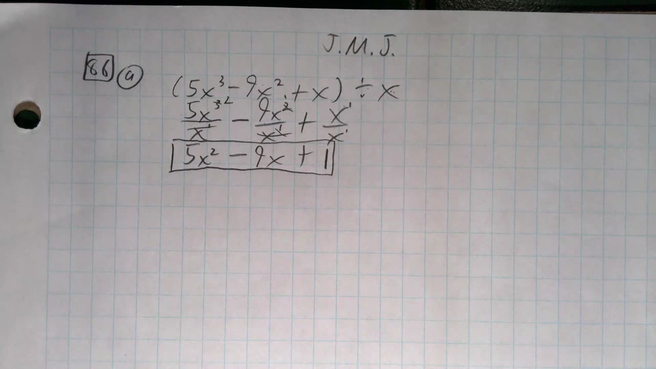 Saxon Algebra 1 Lesson 86 (a)