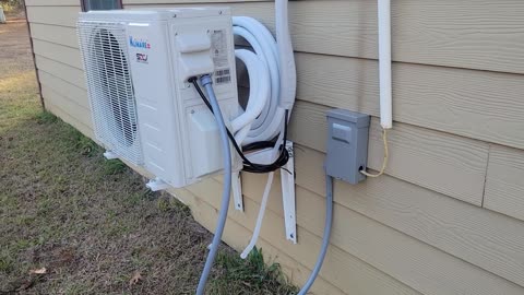 Installing two new Mini Split Heat Pumps. Preparing for complete off grid power.