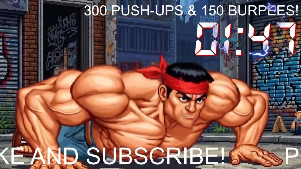 Everyday 300 push ups and 150 Burpees!