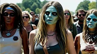ZOMBIE HIPPY CHICKS AND ALIENS