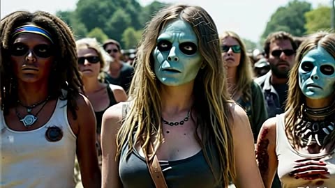 ZOMBIE HIPPY CHICKS AND ALIENS