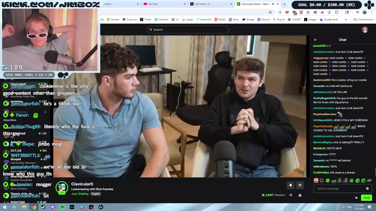 JimboZoomer reacts to Nick and Clavicular discussing looksmaxxing