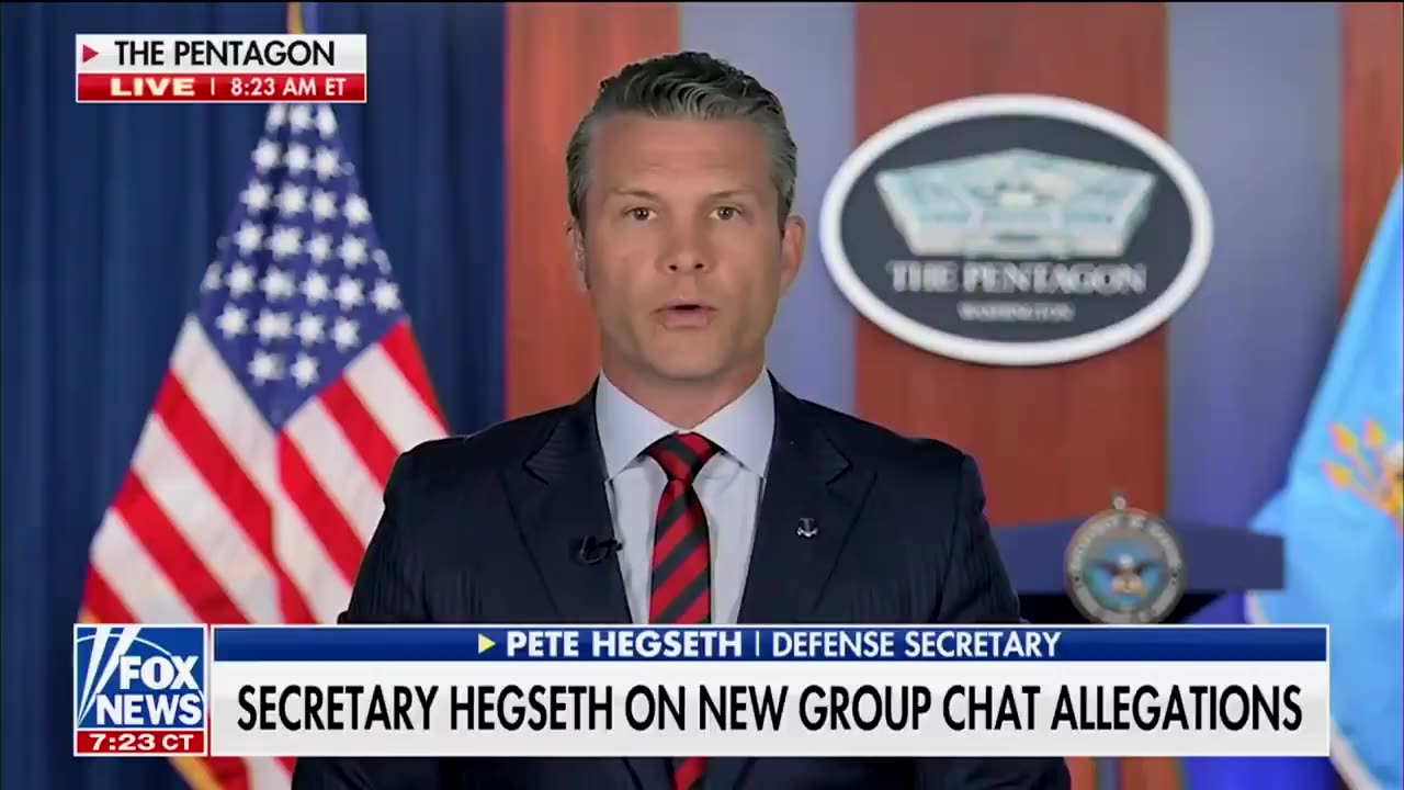 Pete Hegseth responds to Signal Chat allegations, says it's not based in reality