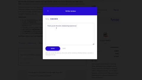 Digesale - Mark Service as Completed and leave Feedback Rating Guide