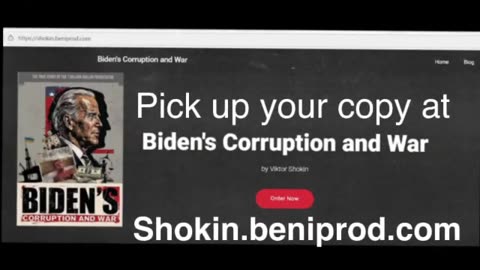 Biden's Corruption and War Book by Victor Shokin