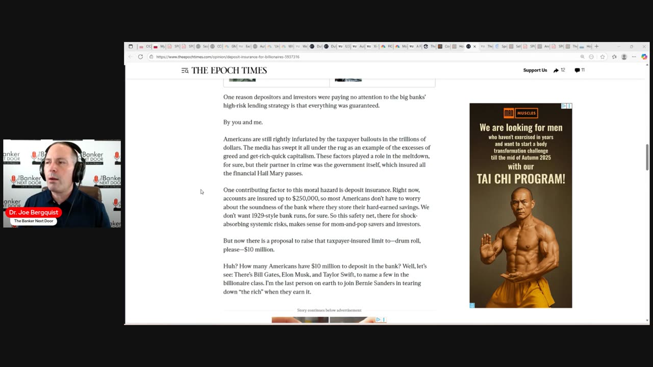 Is deposit insurance being reformed to benefit billionaires?