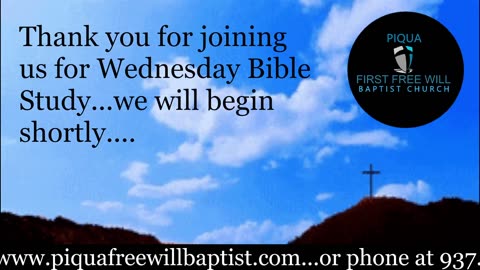 Wednesday Night Bible Study for September 3, 2025.