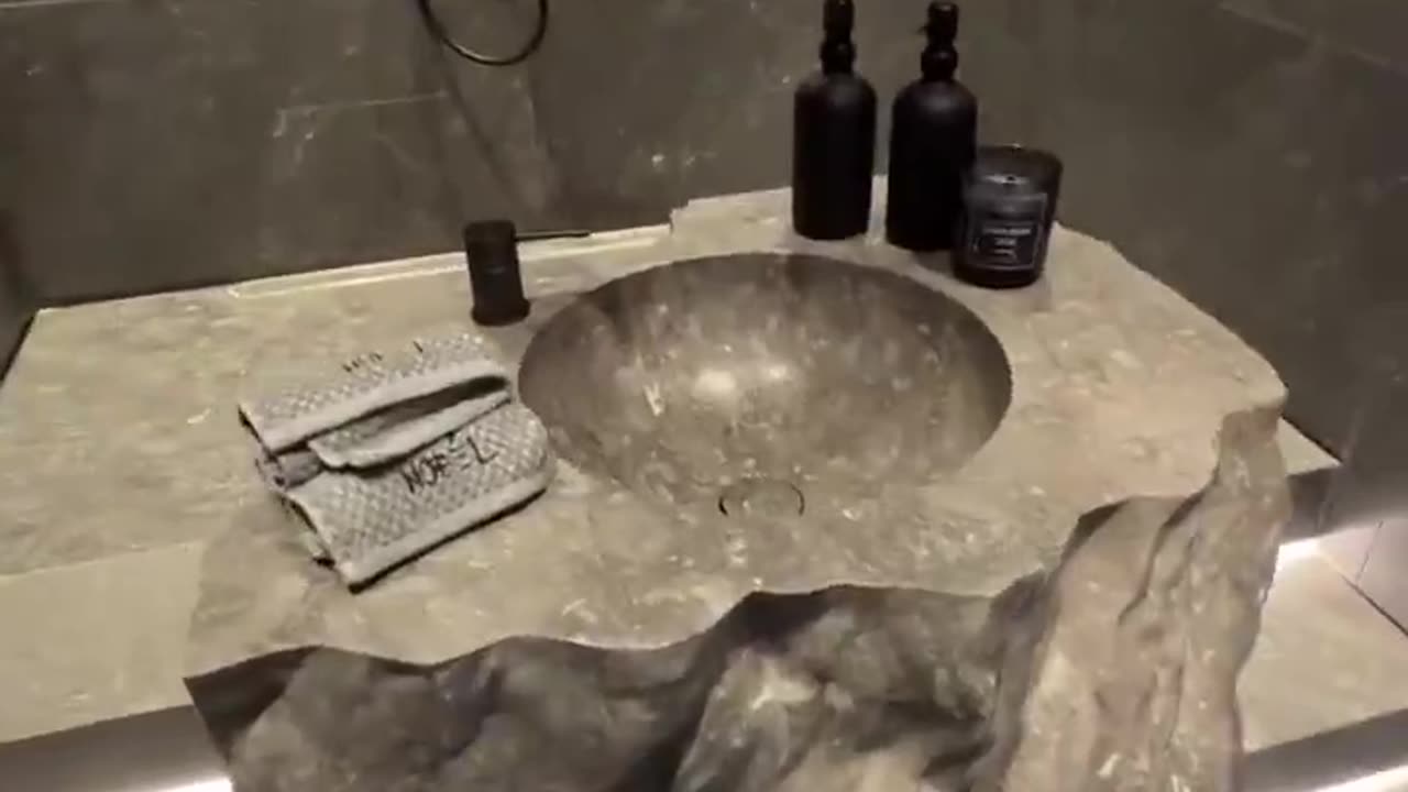 Inside a $44.5 million mega mansion’s guest bathroom