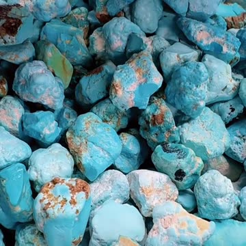 20250703-3 Raw Turquoise Rough: Oyster - Opening Experience Card in Stone