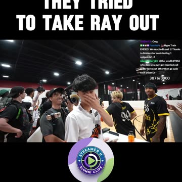 Ray almost got knocked out at Creator League dodgeball game 💀