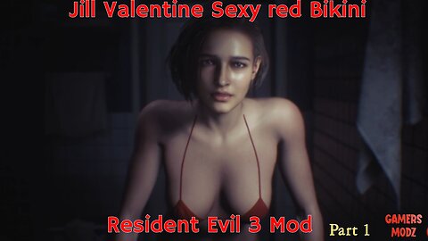 Jill Valentine Red Bikini - Resident Evil 3 Mod Part 1
