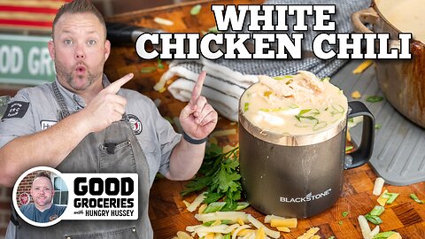 White Chicken Chili in the Blackstone Griddle Pellet Grill Combo