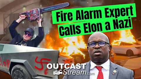 Fire alarm expert Jamal Bowman calls Elon Musk a Nazi.