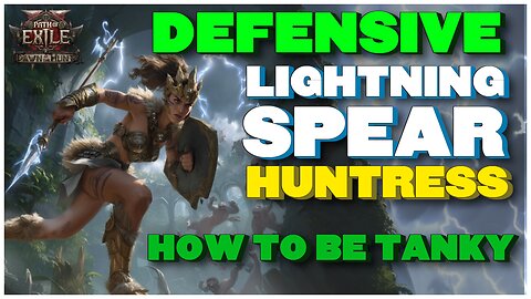 [POE 2 0.2.0] Making Your Lightning Spear Huntress Tankier! New Changes To Gear And Passives