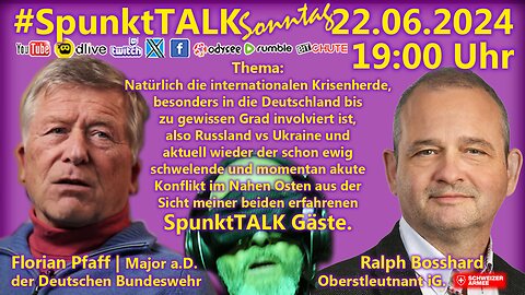 SpunktTALK mit FLORIAN PFAFF, Major a.D. Bundeswehr und Ralph Bosshard, Oberstleutnant iG. Schweiz