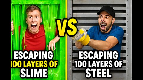 Escaping 100 Layers of SLIME vs STEEL! 💥 (Impossible Challenge)