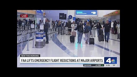 FAA lifts emergency flight reductions at major airports