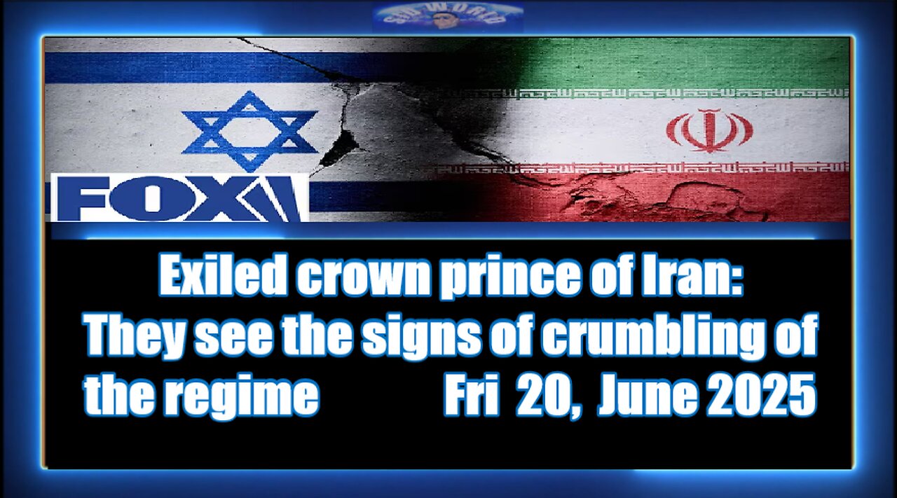Exiled crown prince of Iran They see the signs of crumbling of the regime