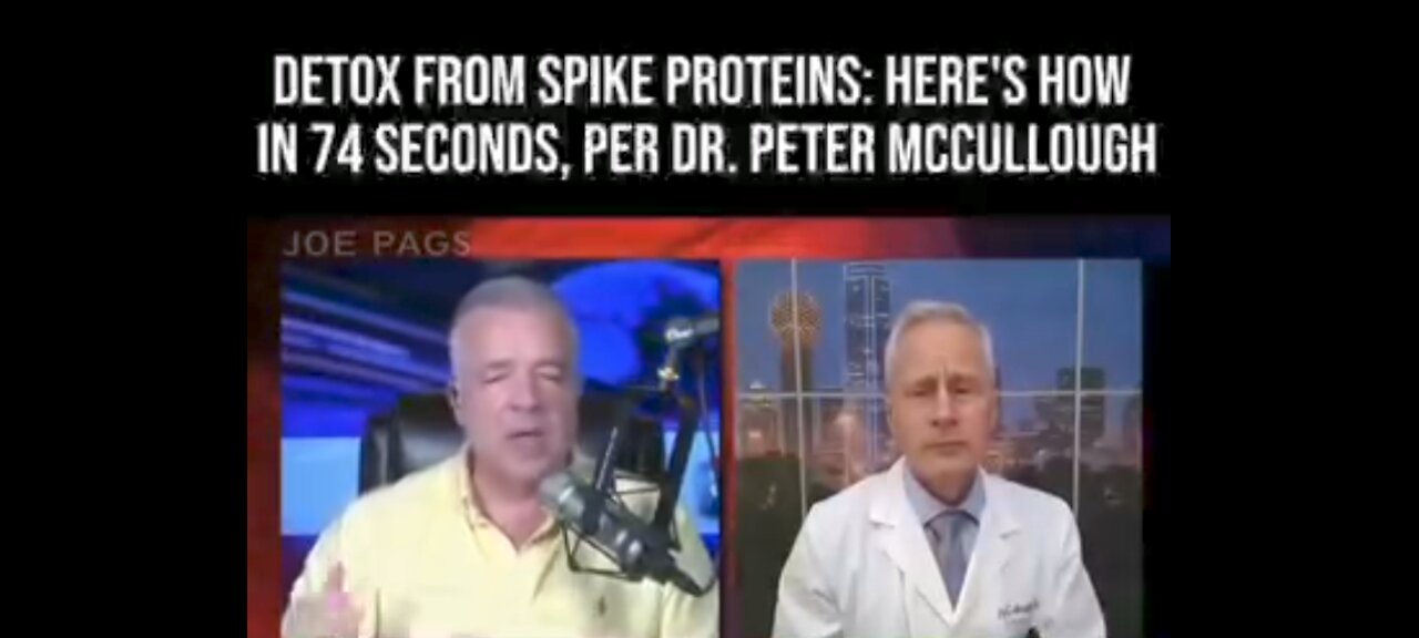 SPIKE PROTEIN DETOX : DR. PETER MCCULLOUGH