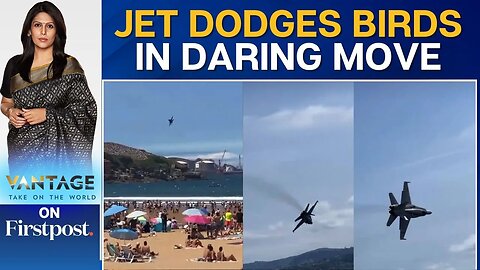 Spanish Jet Performs Dramatic Manoeuvre to Dodge Flock Of Birds | Vantage with Palki Sharma | N18G