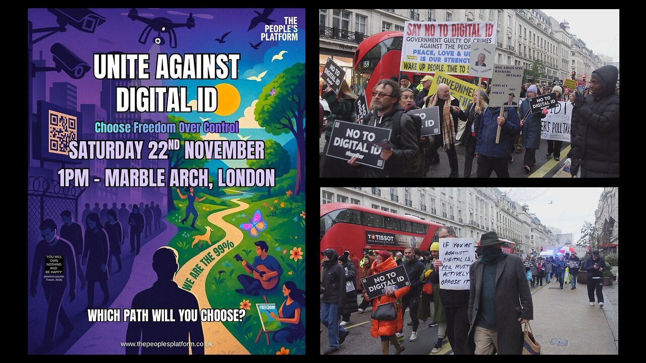 22nd November 2025 People's Platform No To Digital ID March