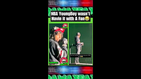 #NBAYoungBoy wasn’t Havin it with A Fan😭😂made that boy stop rapping😂😂😂 I know he can’t wait til
