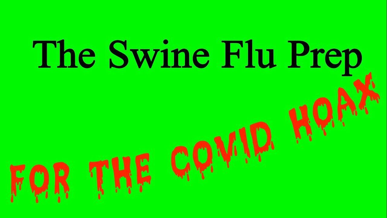 Alex Jones Explained The 2009 Swine Flu Only Set The Stage For Future Pandemic Tyranny