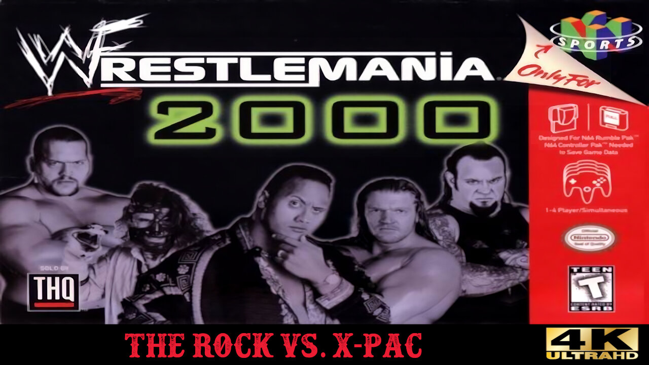 WWF WrestleMania 2000 - Nintendo 64 - The Rock vs. X-Pac