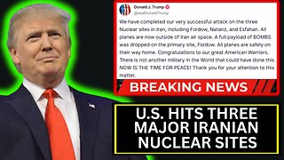 U.S. BOMBS Three Nuclear Sites In Iran LIVE COVERAGE
