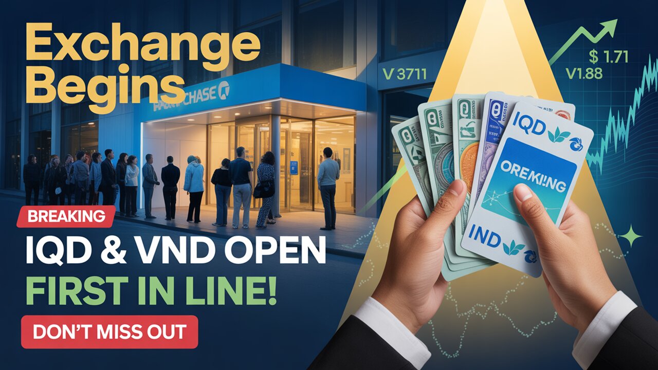 Iraqi Dinar 🚨 IQD & VND Exchange Begins – Be Among the First in Line!